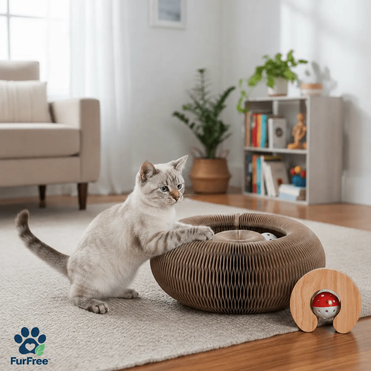 FurFree Interactive Cat Scratcher