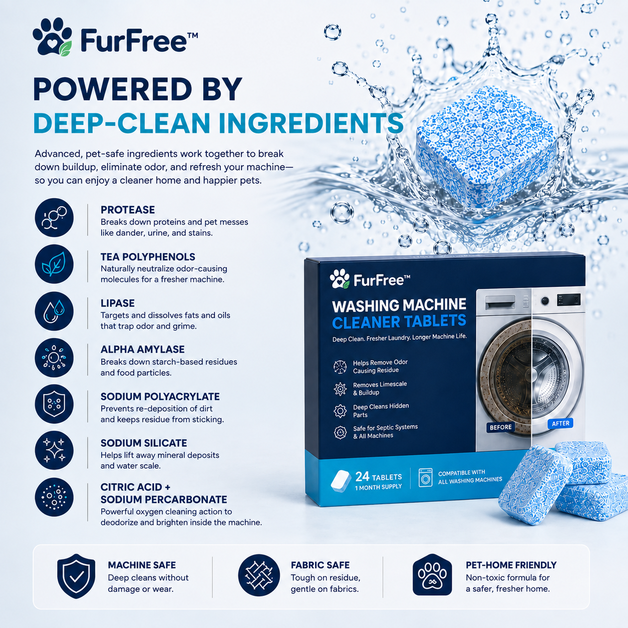 FurFree deep-clean ingredients