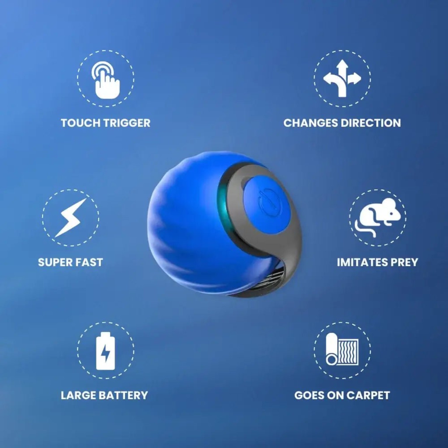 Interactive motion pet toy feature overview