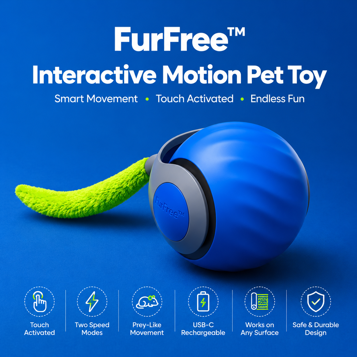 FurFree Interactive Motion Pet Toy