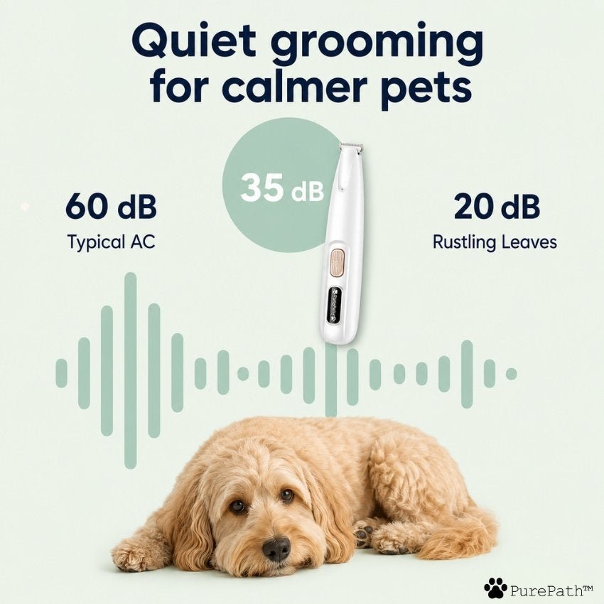 Quiet grooming for calmer pets