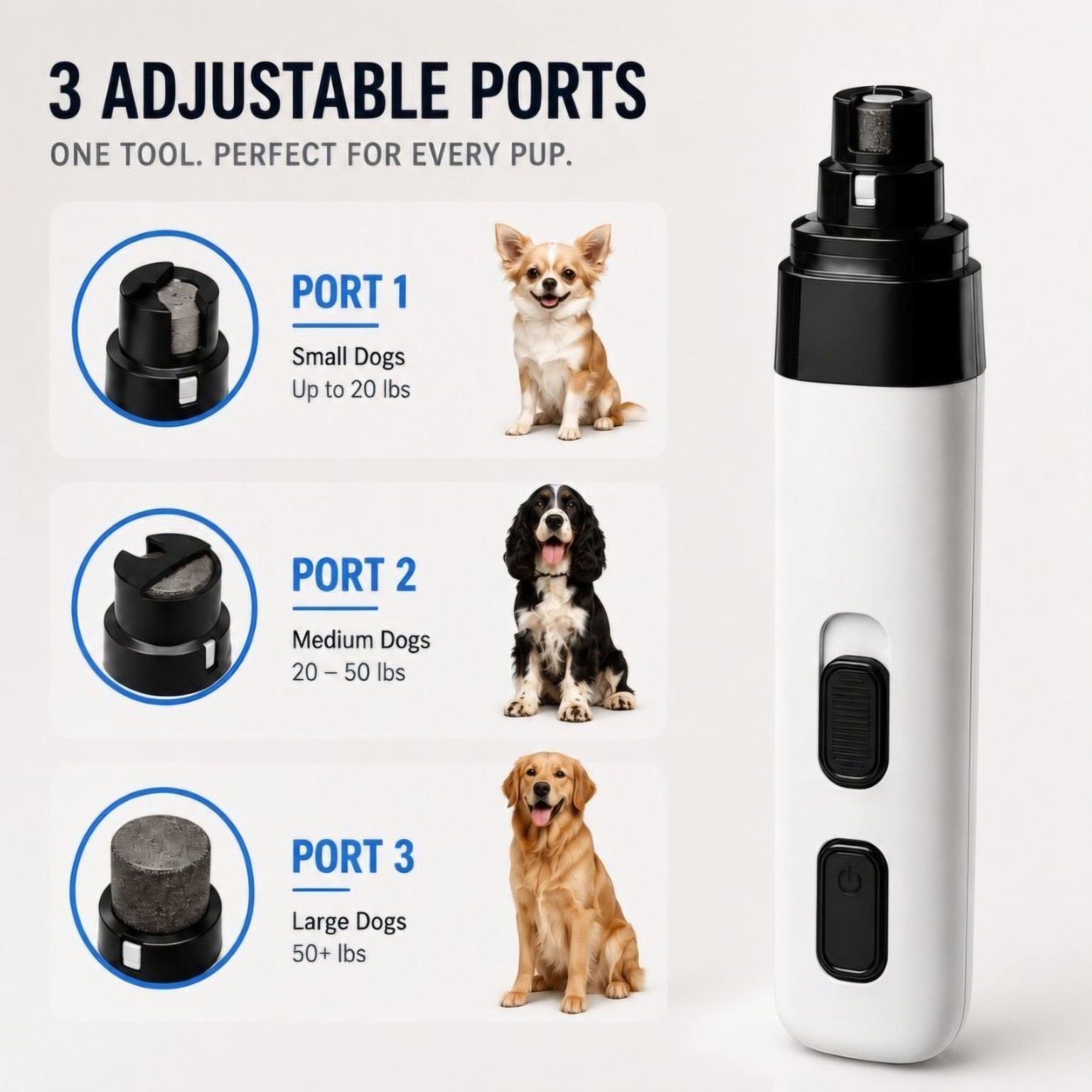 FurFree SilentTrim LCD Pet Nail Grinder