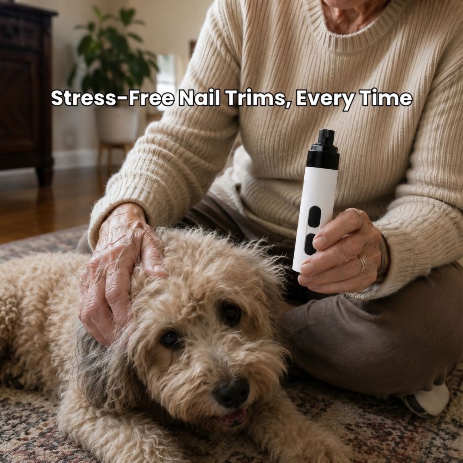 Calm at-home dog nail care